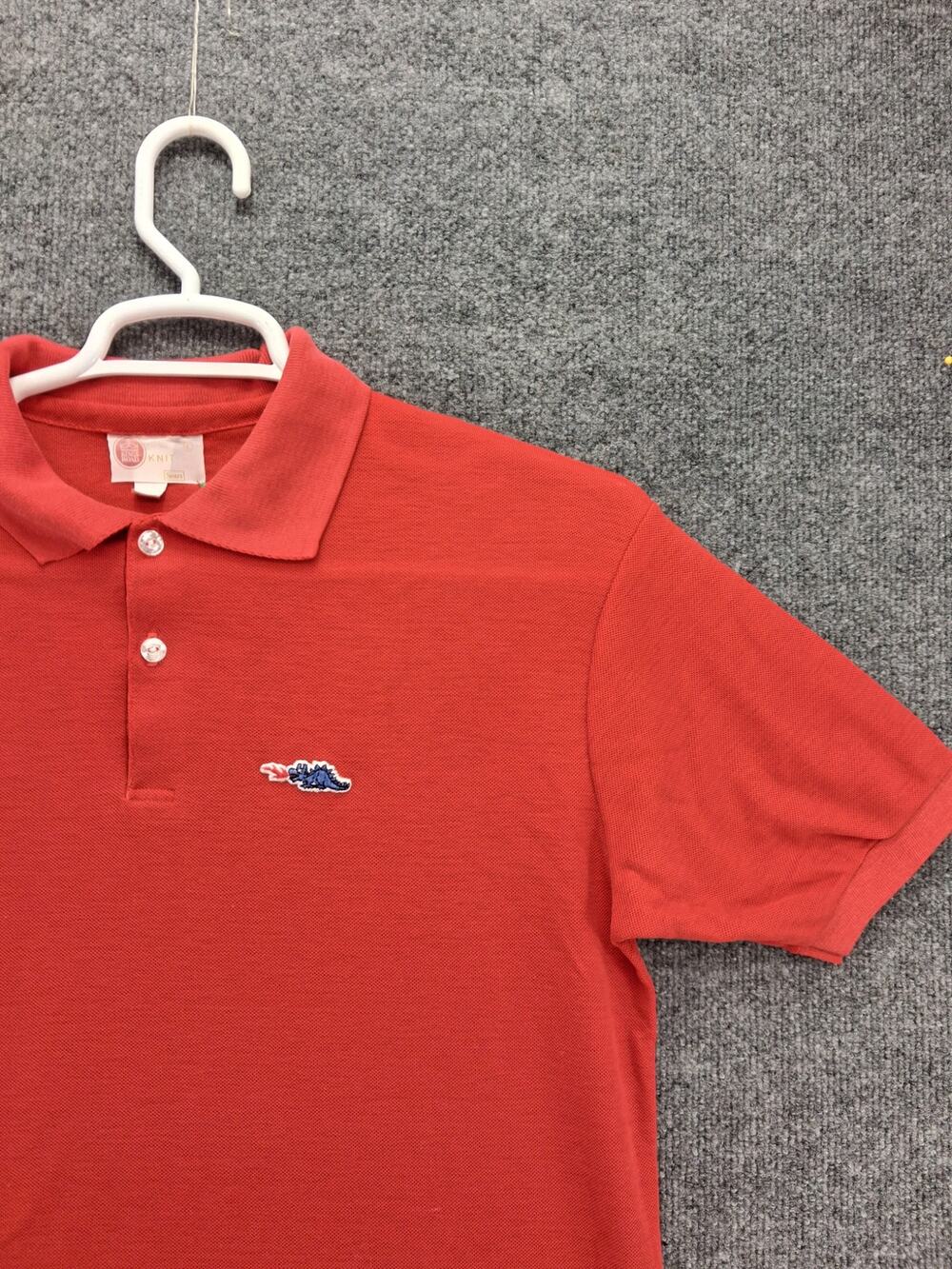 Vintage Sears Kings Road Polo Shirt Mens Large Red Blue Dragon